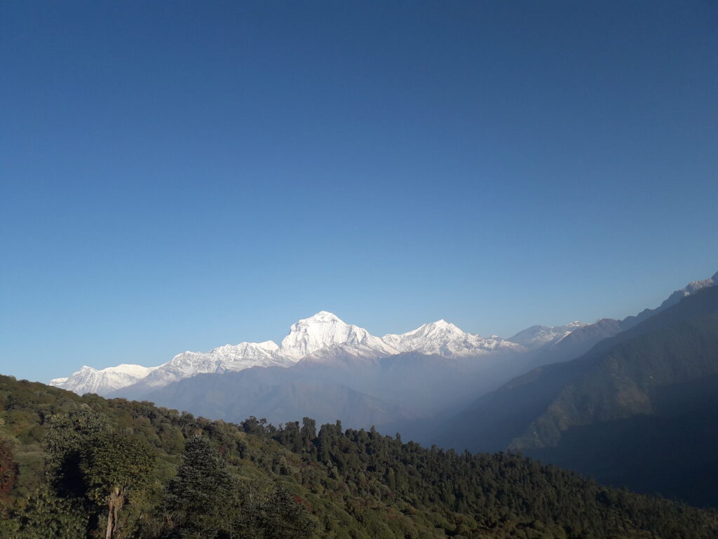 Massif views of  Dhaulagiri and Annapurna 