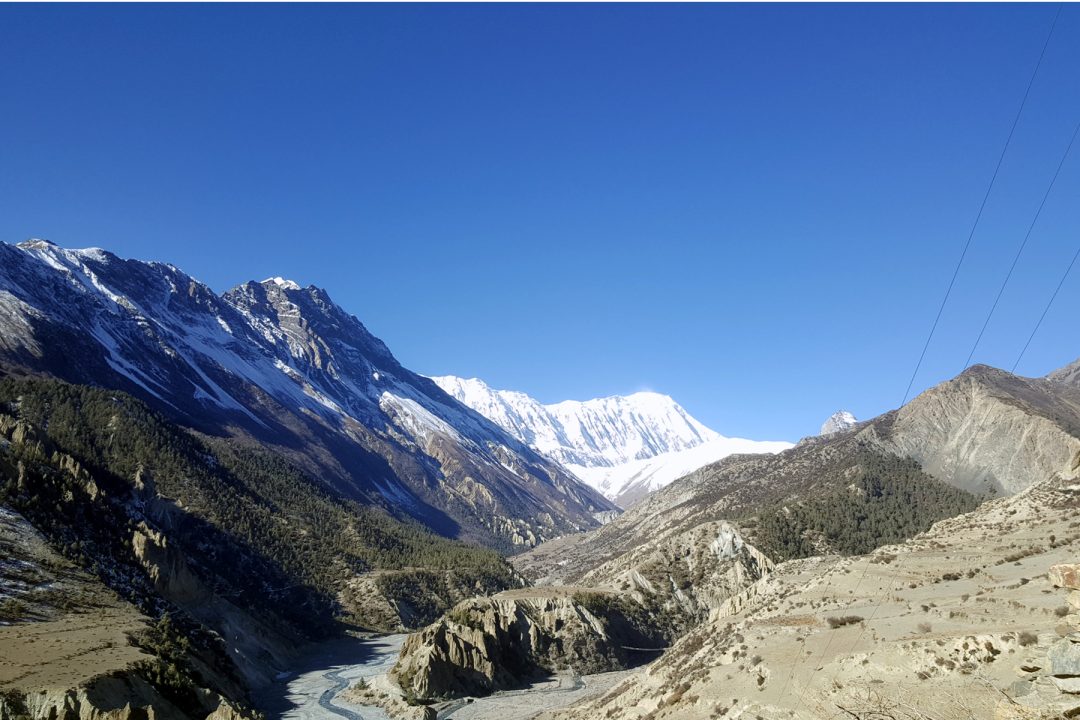 Manang Valley during annapurna circuit trek