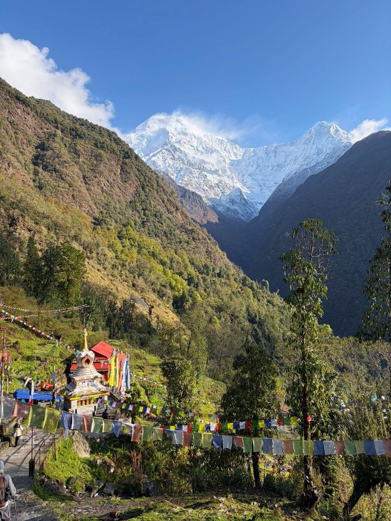Annapurna base camp trek in autumn