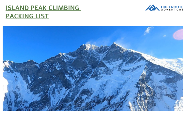 Island Peak Climbing Packing List