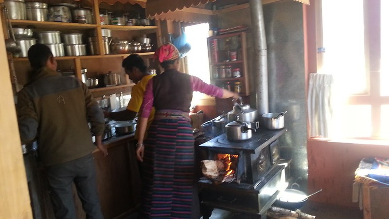 Langtang tea house Kitchen