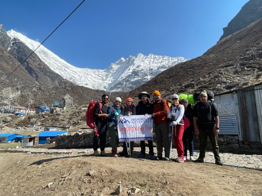High Route Adventure team for Langtang Trek