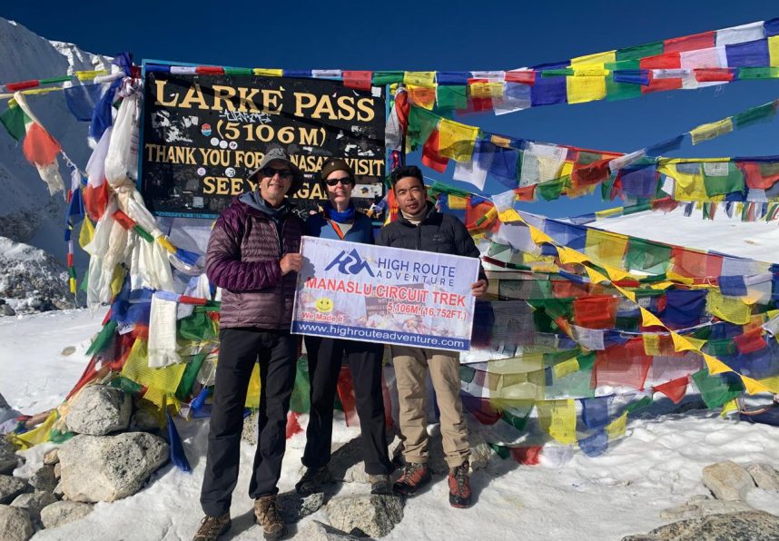 Larke Pass in Manaslu Circuit Trek