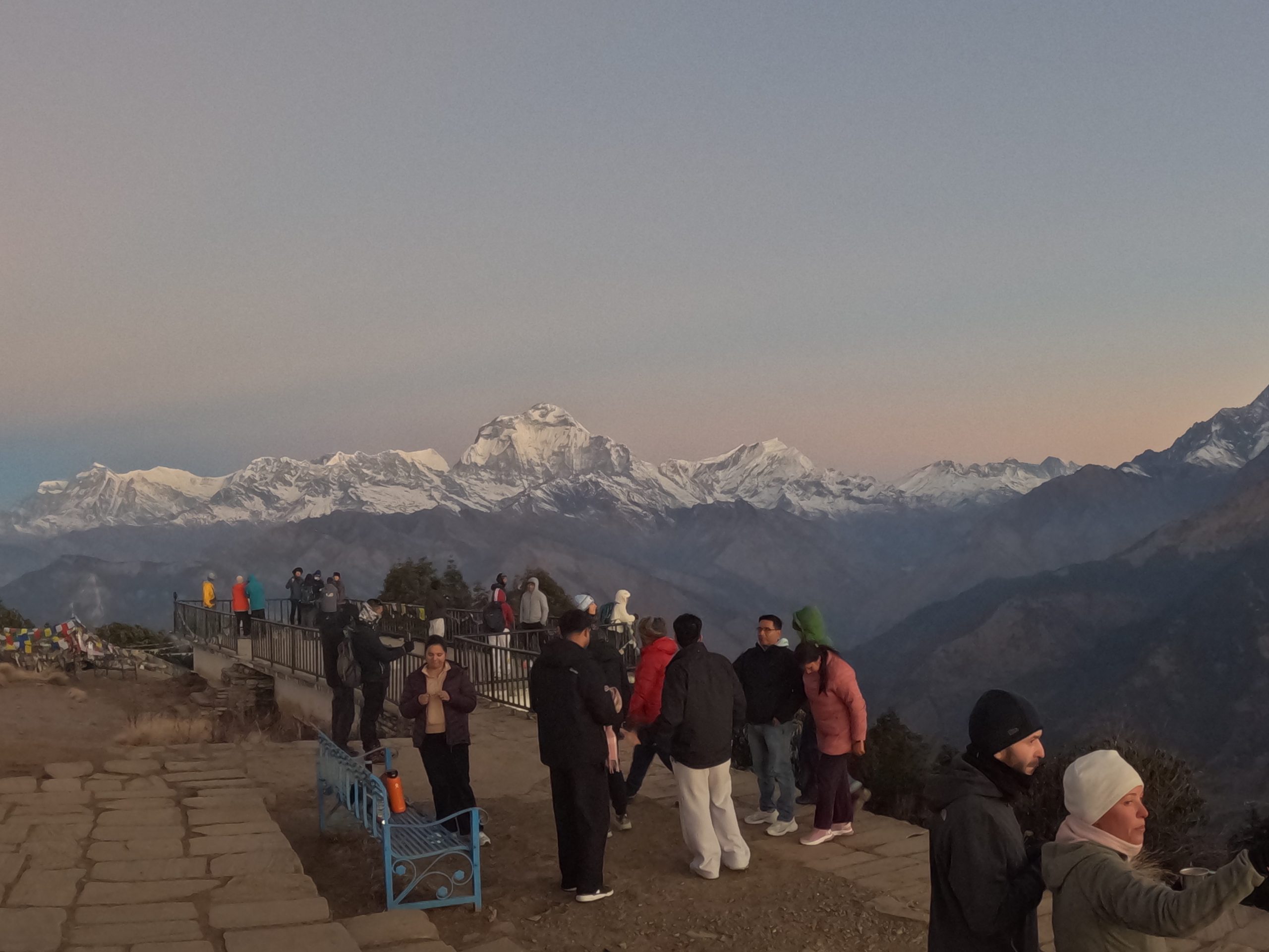 Mountain Range seen from Poon hill trek