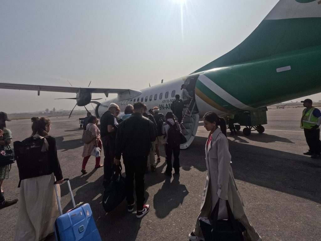 Kathmandu to Pokhara on domestic flight