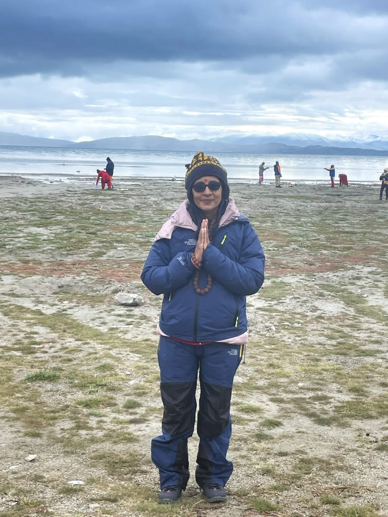 Indian Citizen at Lake Mansarovar – Sacred Himalayan Pilgrimage