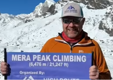Erik giving a Mera Peak Climbing Review