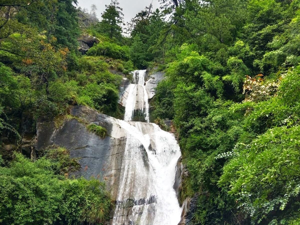 Waterfall in Manaslu Conservation Area