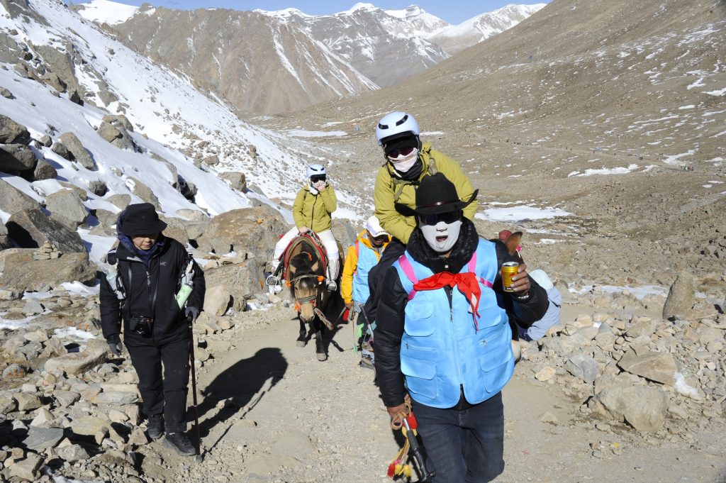 Horse Riding during during the Kailash Parikrama
