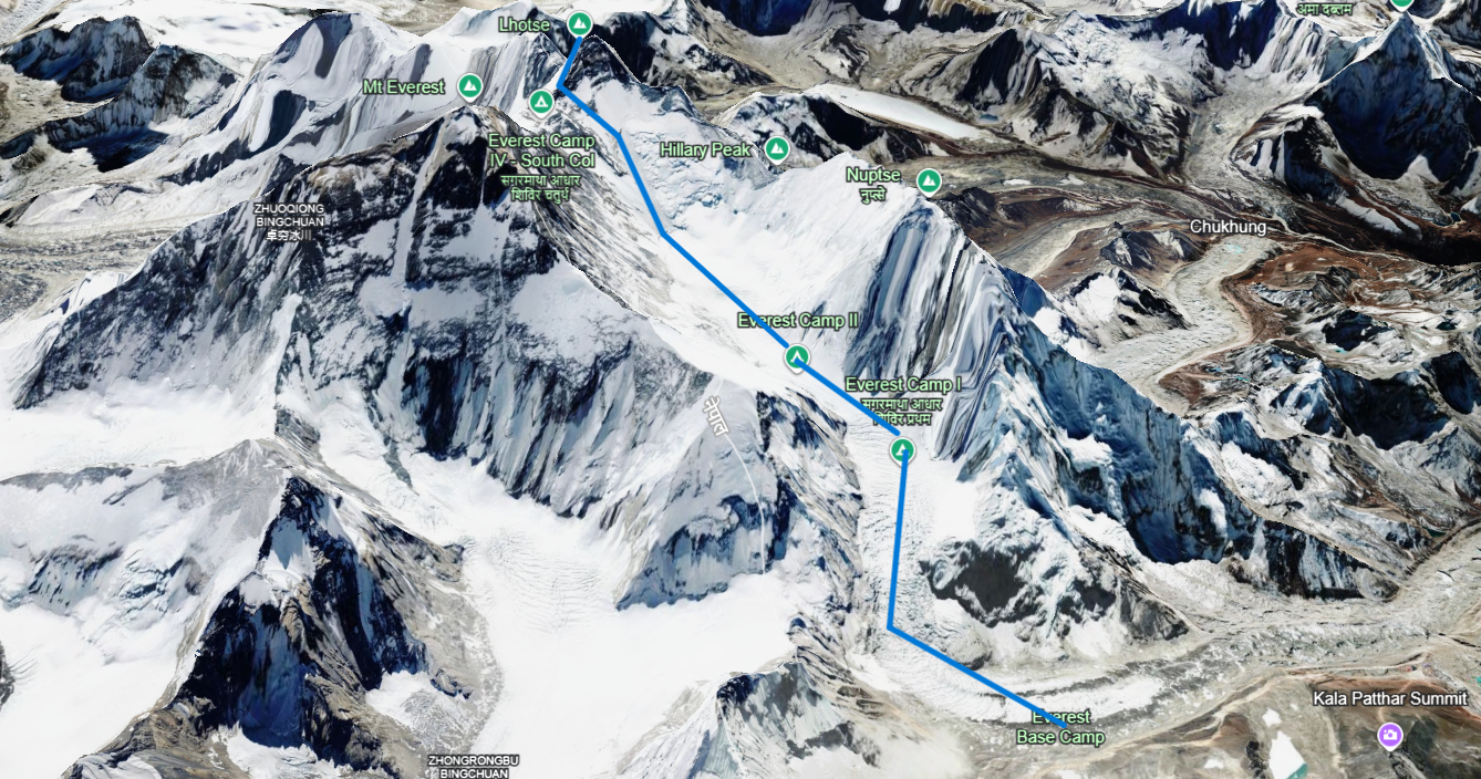 Lhotse Expedition Map