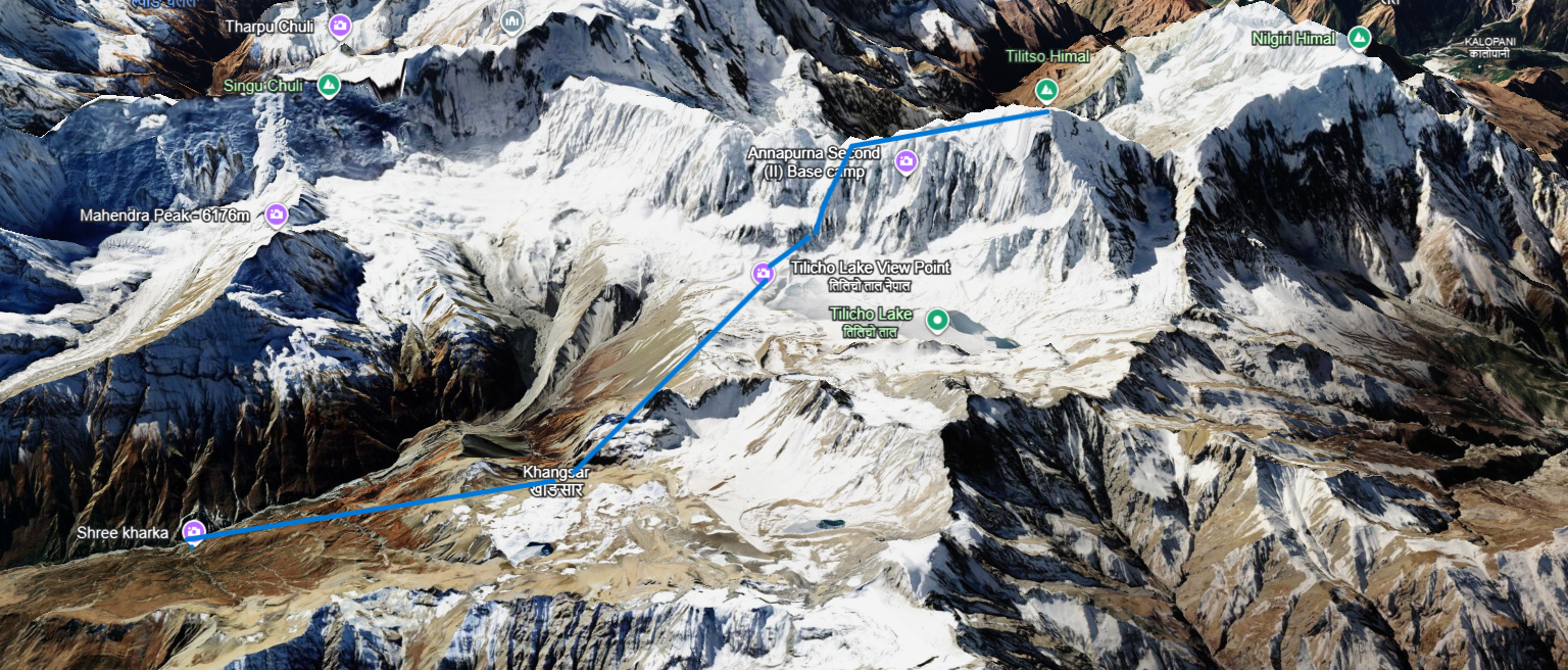 Tilicho Peak Route Map