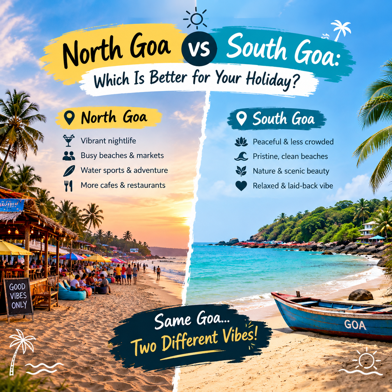 North Goa vs South Goa: Which Is Better for Your Holiday? 4 North Goa vs South Goa: Which Is Better for Your Holiday?